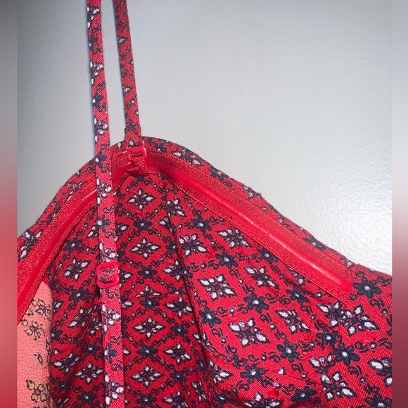 Free People Mixed Print Strapless Mini Dress - Picture 3 of 5